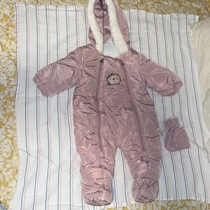 Baby girls snowsuit